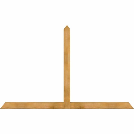 Ekena Millwork Portland Rough Sawn Timber Gable Bracket, Western Red Cedar, 84"W x 53"H x 4"D x 4"F, 15/12 Pitch GBW084X53X0404POR00RWR